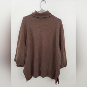 Ralph Lauren, Brown Turtleneck Sweater, Size L, Short loose flowy sleeves